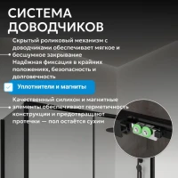 Душевой уголок Abber Komfort AG93120B-S92B 120х90 см, профиль черный, стекло прозрачное