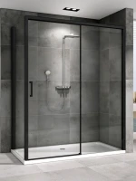 Душевой уголок Abber Komfort AG93120B-S92B 120х90 см, профиль черный, стекло прозрачное