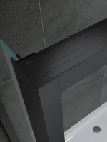 Душевой уголок Abber Komfort AG93120B-S92B 120х90 см, профиль черный, стекло прозрачное