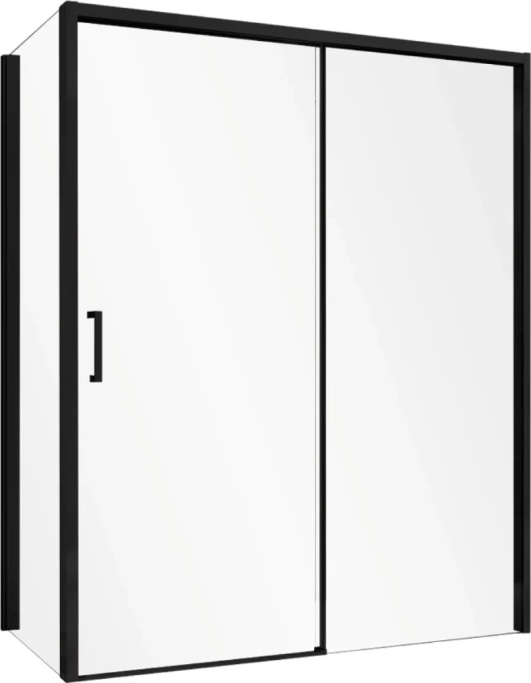 Душевой уголок Abber Komfort AG93120B-S92B 120х90 см, профиль черный, стекло прозрачное