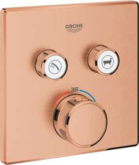 Термостатический смеситель Grohe Grohtherm SmartControl 29124DL0 для ванны с душем, теплый закат