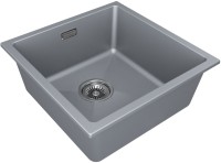 Комплект Мойка Paulmark Lumi LU45-GRM серый металлик + Измельчитель Bone Crusher BC 810-SL Slim Line