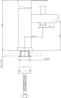 Смеситель для раковины Haiba HB12801 с гигиеническим душем