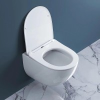 Комплект Унитаз подвесной BelBagno Amanda BB051CHR безободковый + Крышка BB051SC с микролифтом + Инсталляция Geberit Duofix UP 320 111.300.00.5 + Кнопка Sigma 01 115.770.21.5 хром + Крепления 111.815.00.1 к стене + Звукоизоляция