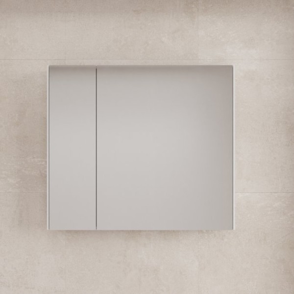 Зеркальный шкаф "ЛИМА 80" эмаль, белый матовый