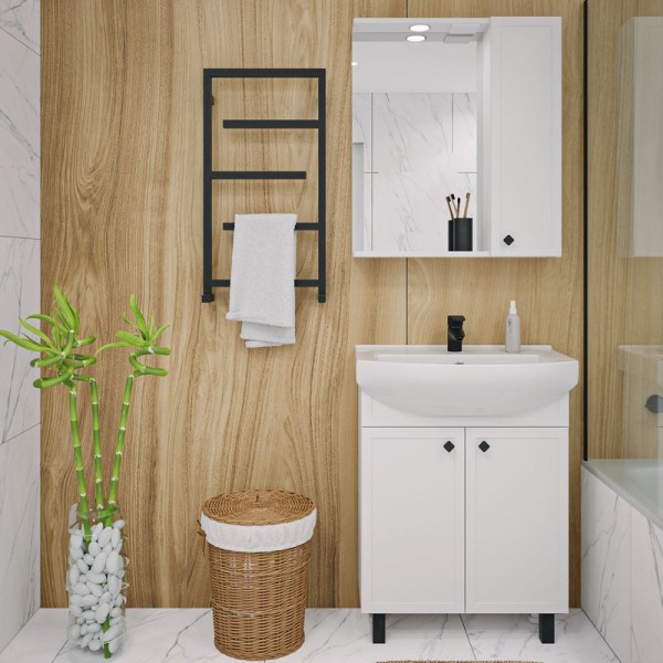 Мебель для ванной комнаты Runo Римини 65 белая