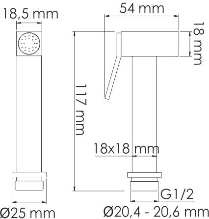 Гигиенический душ Wasserkraft A71097