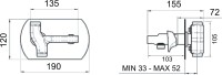 Гигиенический душ Remer Class Line L60 со смесителем, С ВНУТРЕННЕЙ ЧАСТЬЮ