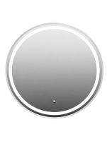 Зеркало круглое Comforty Лея 60 с подсветкой, бесконтактный сенсор, серебро