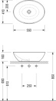 Накладная раковина Serel CH33