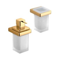 Набор Стакан Colombo Design Lulu B6202.gold + Дозатор B9321.gold Набор Стакан Colombo Design Lulu B6202.gold + Дозатор B9321.gold