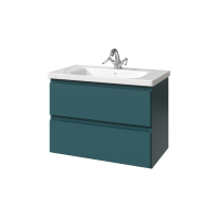 Тумба под раковину без столешницы Caprigo Forte 80 подвесная, изумрудно-бирюзовая