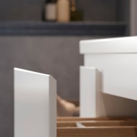 Тумба с раковиной Belux Неаполь Н 100-02 напольная, глянцевая белая