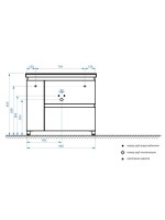 Тумба с раковиной Belux Неаполь Н 100-02 напольная, глянцевая белая