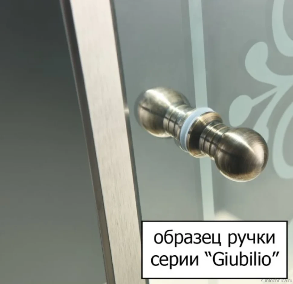 Душевой уголок Cezares Giubileo -A-2-90 прозрачное стекло, золото