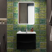 Тумба с раковиной BelBagno Marino-cer-n 60 подвесная, nero lucido