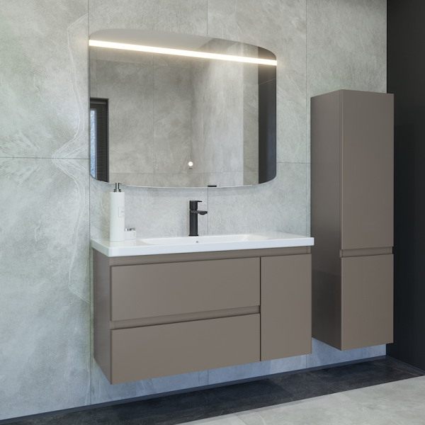 Мебель для ванной комнаты Caprigo Forte 100 R подвесная, айрон