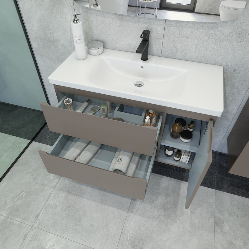 Мебель для ванной комнаты Caprigo Forte 100 R подвесная, айрон