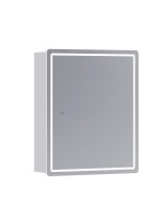 Зеркало-шкаф Vigo Geometry Comfort 50 L/R с подсветкой и антизапотевателем, белый