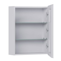 Зеркало-шкаф Vigo Geometry Comfort 50 L/R с подсветкой и антизапотевателем, белый