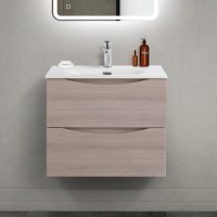 Тумба под раковину BelBagno Marino-cer-mini 60 подвесная, rovere grigio