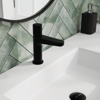 Смеситель для раковины Wasserkraft Fulda 5203 черный soft-touch
