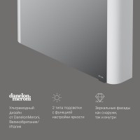 Зеркало-шкаф AM.PM Sensation 80 R с подсветкой, белый глянец