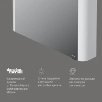 Зеркало-шкаф AM.PM Sensation 80 R с подсветкой, белый глянец