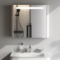 Зеркало-шкаф AM.PM Sensation 80 R с подсветкой, белый глянец