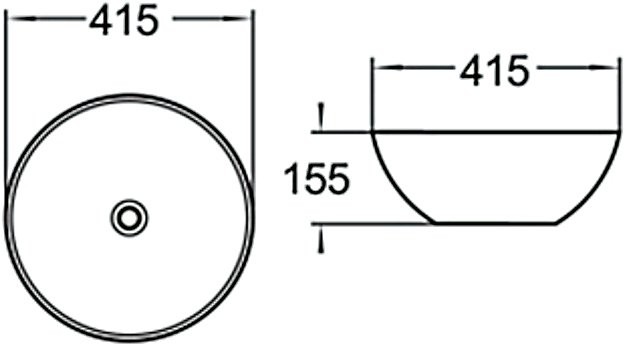 Накладная раковина SantiLine SL-1039
