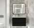 Мебель для ванной Art&Max Platino 100, подвесная, черная матовая