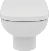 Комплект Унитаз подвесной Ideal Standard I.life A + Крышка T453101 белая + Инсталляция Geberit Duofix Delta 458.163.21.1 с кнопкой смыва, хром + Звукоизоляция