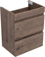 Тумба под раковину без столешницы Aquanet Нота new 50 подвесная, дуб веллингтон табак