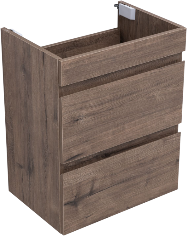 Тумба под раковину без столешницы Aquanet Нота new 50 подвесная, дуб веллингтон табак