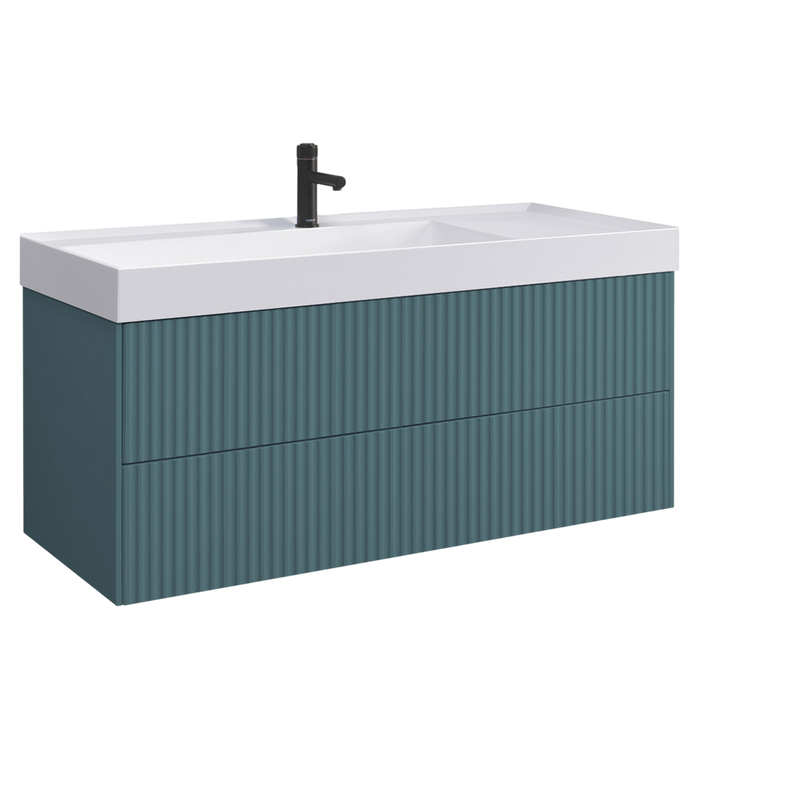 Тумба с раковиной Belux Сиртаки 120 подвесная, голубой малахит матовый , раковина 1200-01