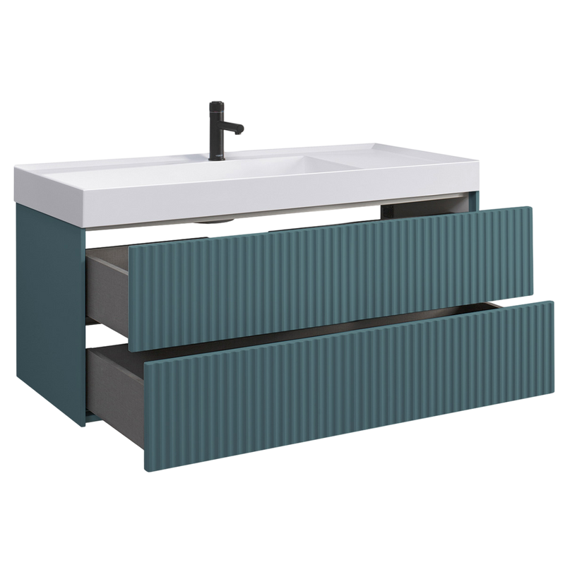 Тумба с раковиной Belux Сиртаки 120 подвесная, голубой малахит матовый , раковина 1200-01
