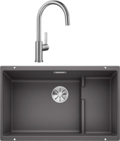 Комплект Мойка Blanco Subline 700-U Level темная скала + Смеситель Candor 523120 Комплект Мойка Blanco Subline 700-U Level темная скала + Смеситель Candor 523120