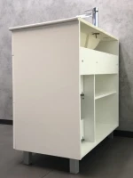 Тумба с раковиной Comforty Модена 90М напольная, матовая белая