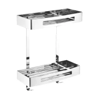 Полка AZARIO AZ-170-2 двухэтажная, хром Полка AZARIO AZ-170-2 двухэтажная, хром