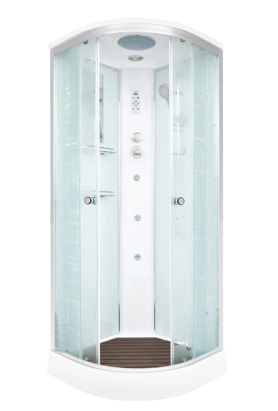 Душевая кабина DTO D EM1510GMEL профиль хром, стекло матовое