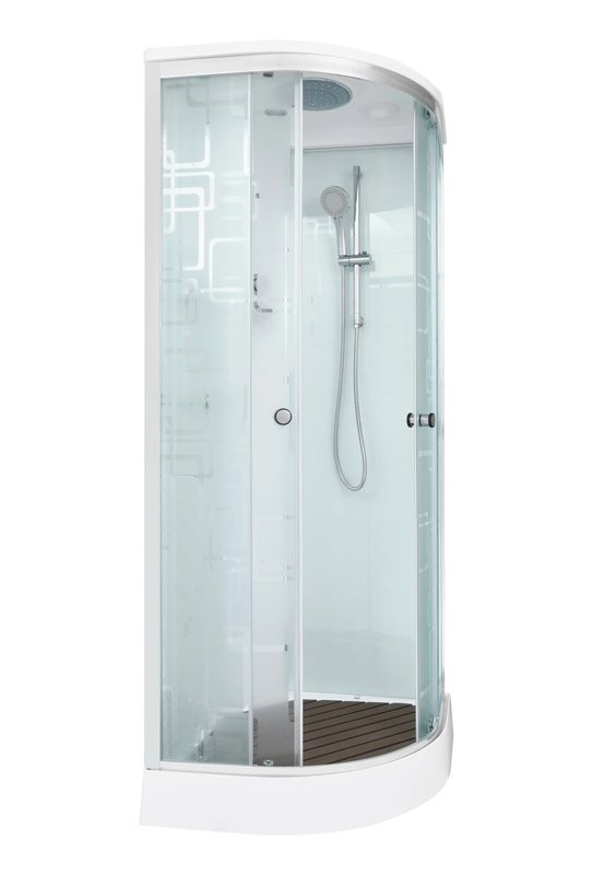 Душевая кабина DTO D EM1510GMEL профиль хром, стекло матовое