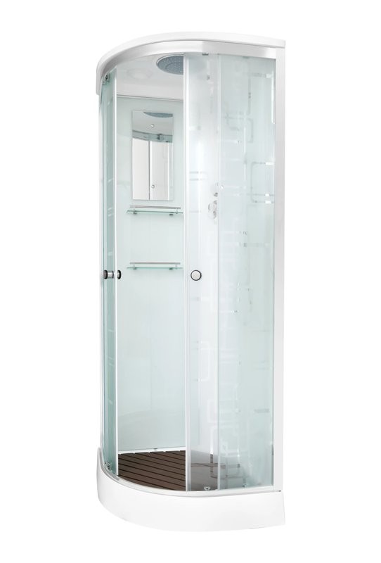 Душевая кабина DTO D EM1510GMEL профиль хром, стекло матовое