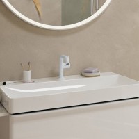 Смеситель для раковины Hansgrohe Tecturis S Fine 110 CoolStart 73320700 матовый белый