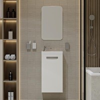 Мебель для ванной комнаты Velvex Estea 40.1D белая матовая
