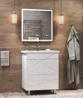 Тумба с раковиной Vigo Geometry 60 белая