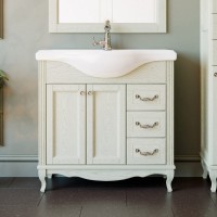 Мебель для ванной комнаты ValenHouse Эллина 80 слоновая кость, фурнитура хром