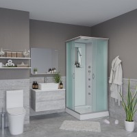 Душевая кабина Niagara Classic NG-1101-14G 90х90 см, с гидромассажем