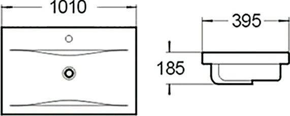 Раковина SantiLine SL-2101 100