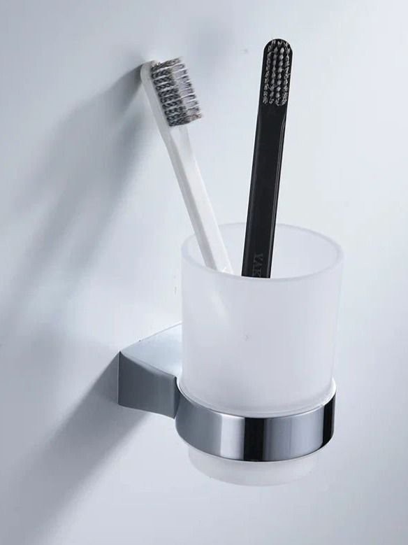 Стакан для зубных щеток / стакан для ванной комнаты Shevanik SG5712, хром