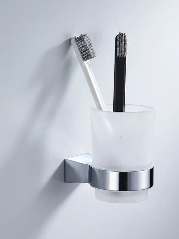 Стакан для зубных щеток / стакан для ванной комнаты Shevanik SG5712, хром